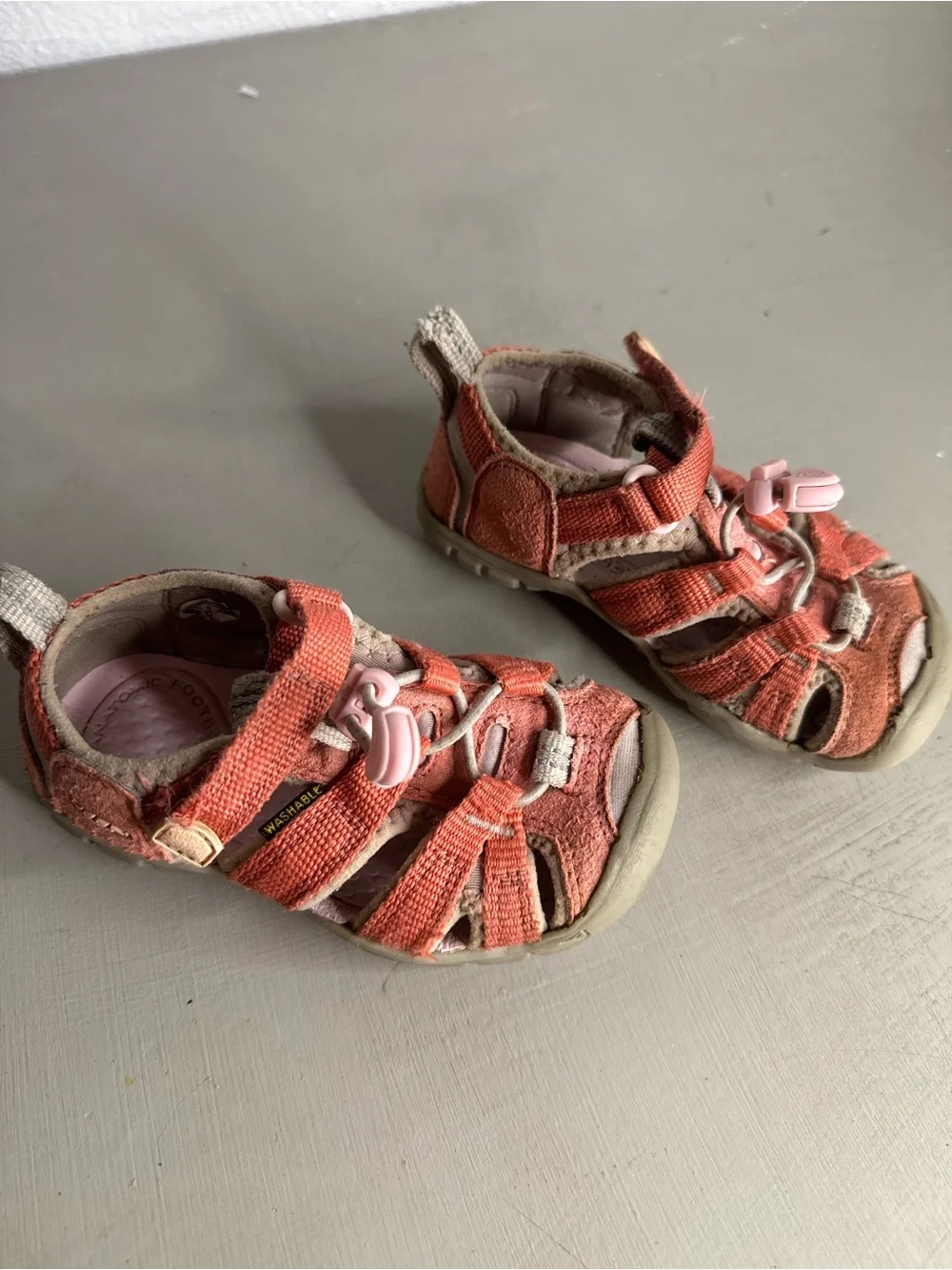 Keen Seacamp Kids Coral/Beige Closed-Toe Sport Sandals
